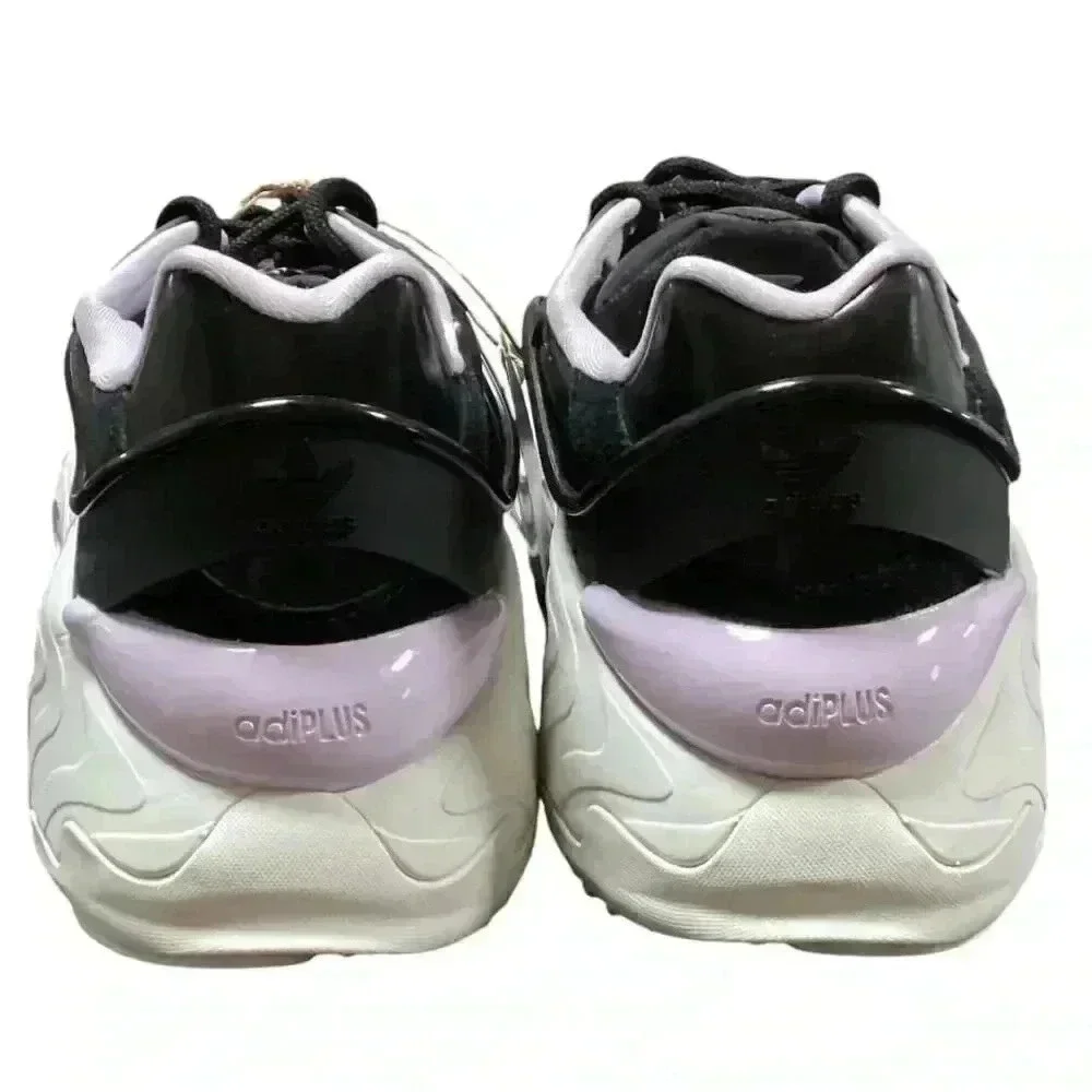 Adidas Trainers Sneakers Shoes Women 8.5 Black Purple Oznova Originals NEW